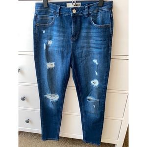 Topshop Moto crop distressed jeans
